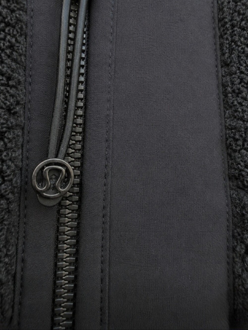 Lululemon Colarless Textured Fleece Full Zip Oversized Coat Jacket Size 6 - Picture 5 of 13